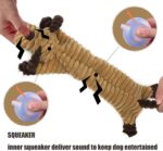 AWOOF Squeaky Dog Toys Indestructible for Large Dogs, Tough Soft Dog Toys Bundle for 8 Weeks Puppy and Small Dogs, Durable Dog Toys Pack of 3 No Stuffing Animals