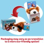 Snuggle Puppy Heartbeat Stuffed Toy for Dogs - Pet Anxiety Relief and Calming Aid - Brown and White